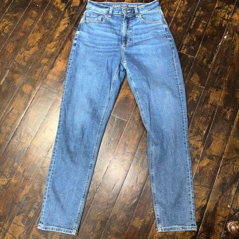American Eagle distressed normcore 6 relaxed Mom jeans